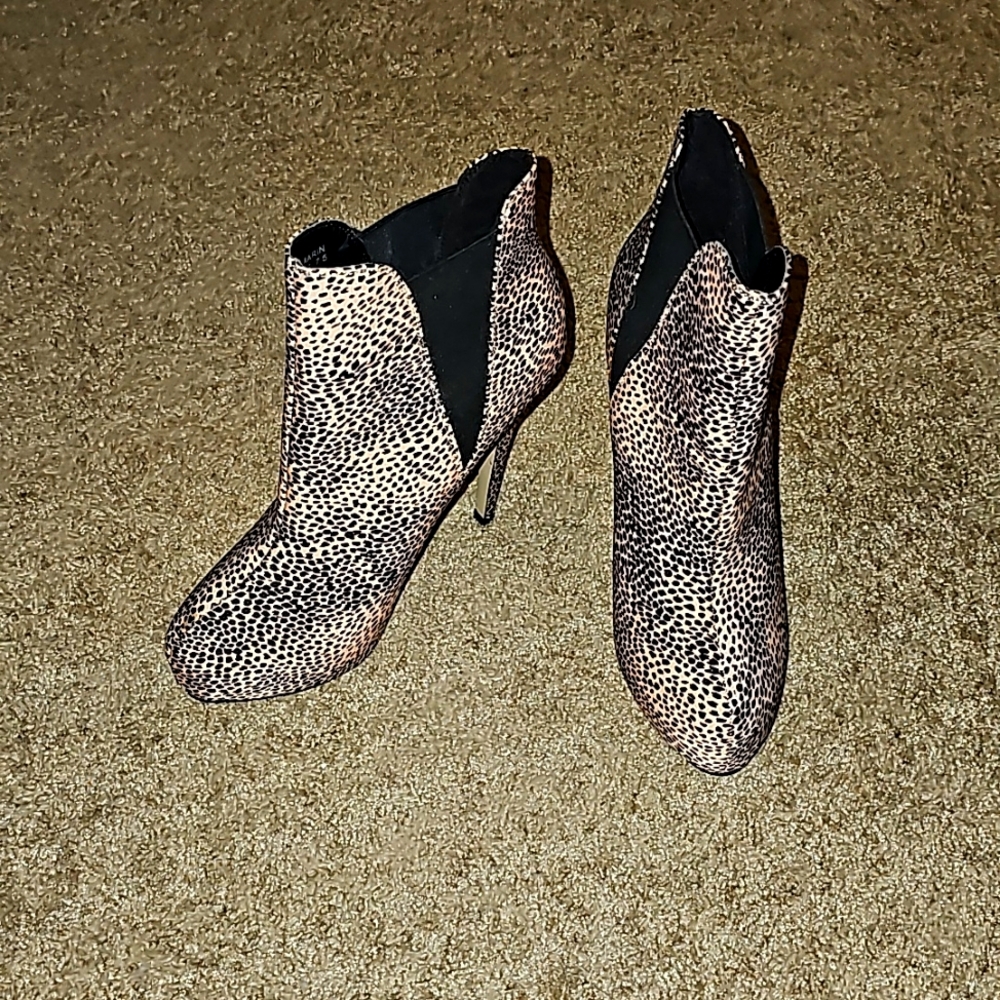 Leopard Print Booties - image 1